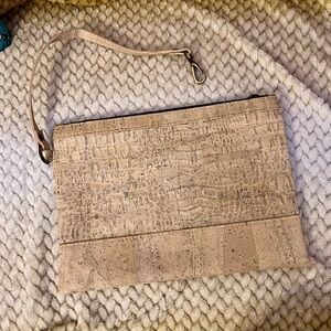 Laflore París Live Sale limited crème croco petite pochette — vegan cork